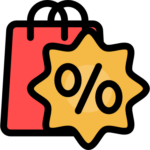 Shopping discount icon